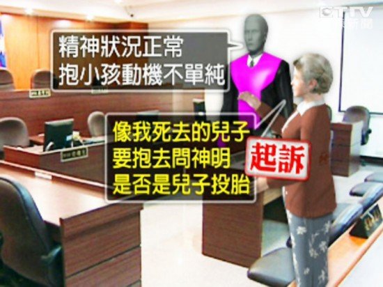 臺女子當(dāng)街擄走男童 被抓后辯稱是死去兒子轉(zhuǎn)世